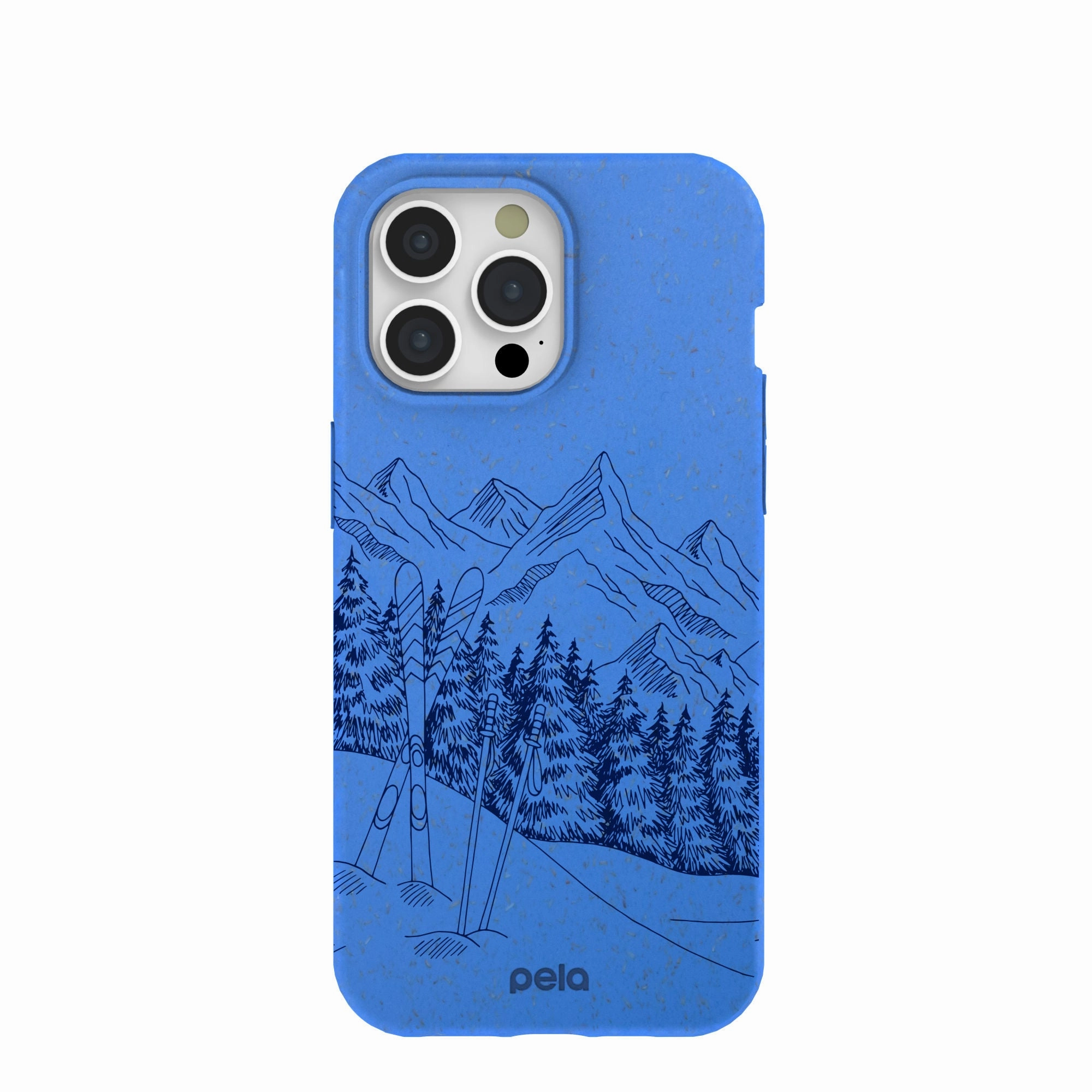 Trendy Layer Electric Blue Backcountry Ski iPhone 15 Pro Max Case