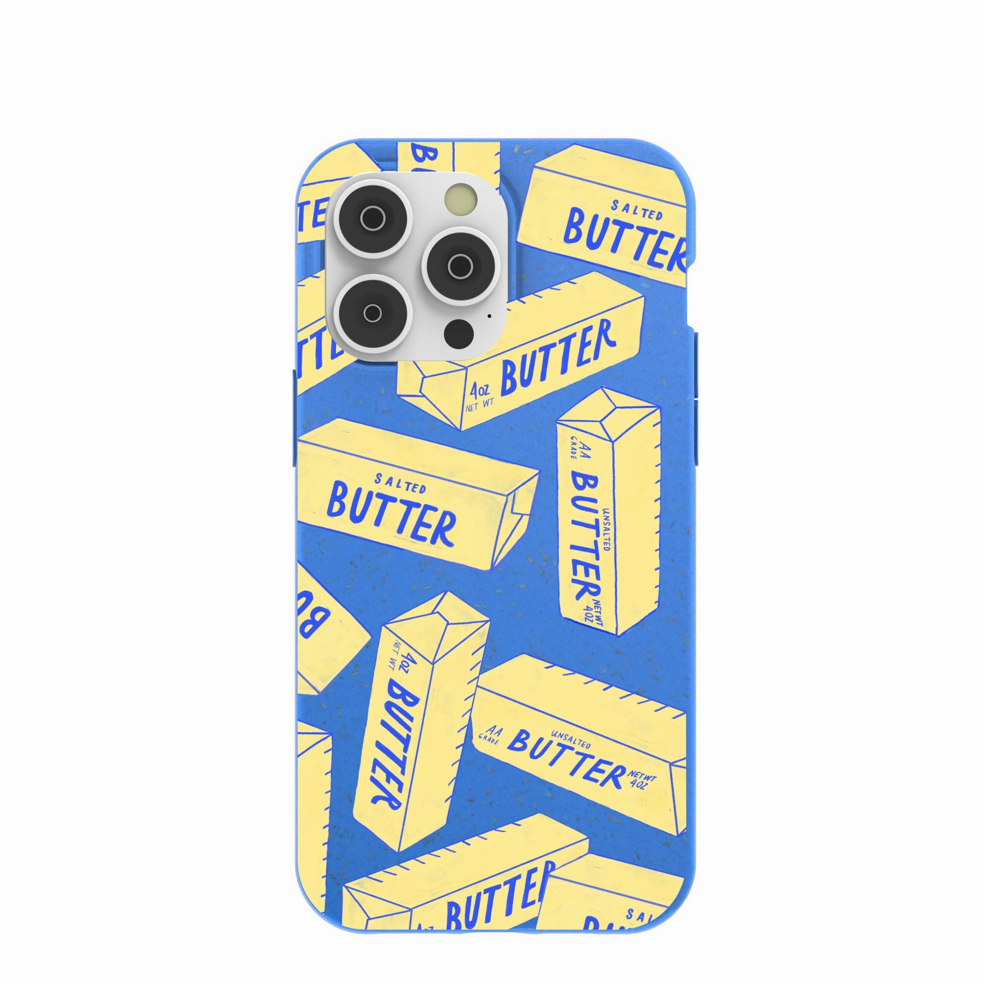 Comfort Grip Electric Blue Butter Love iPhone 14 Pro Max Case