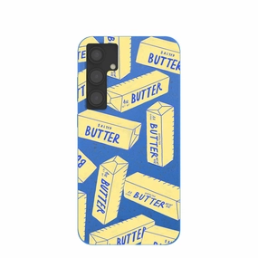 Luxury Feel Electric Blue Butter Love Samsung Galaxy S24 (Plus) Case