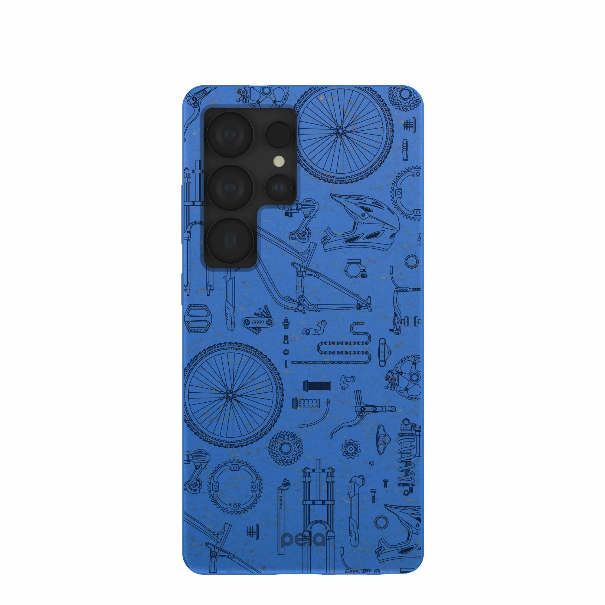 Electric Blue Changing Gears Samsung Galaxy S25 Ultra Case Matte Pattern