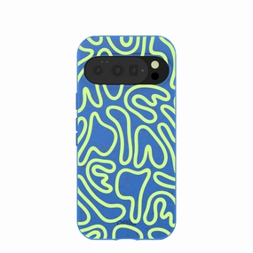 Electric Blue Dizzy Dreams Google Pixel 10/10 Pro Case Portable Protection Classic Design