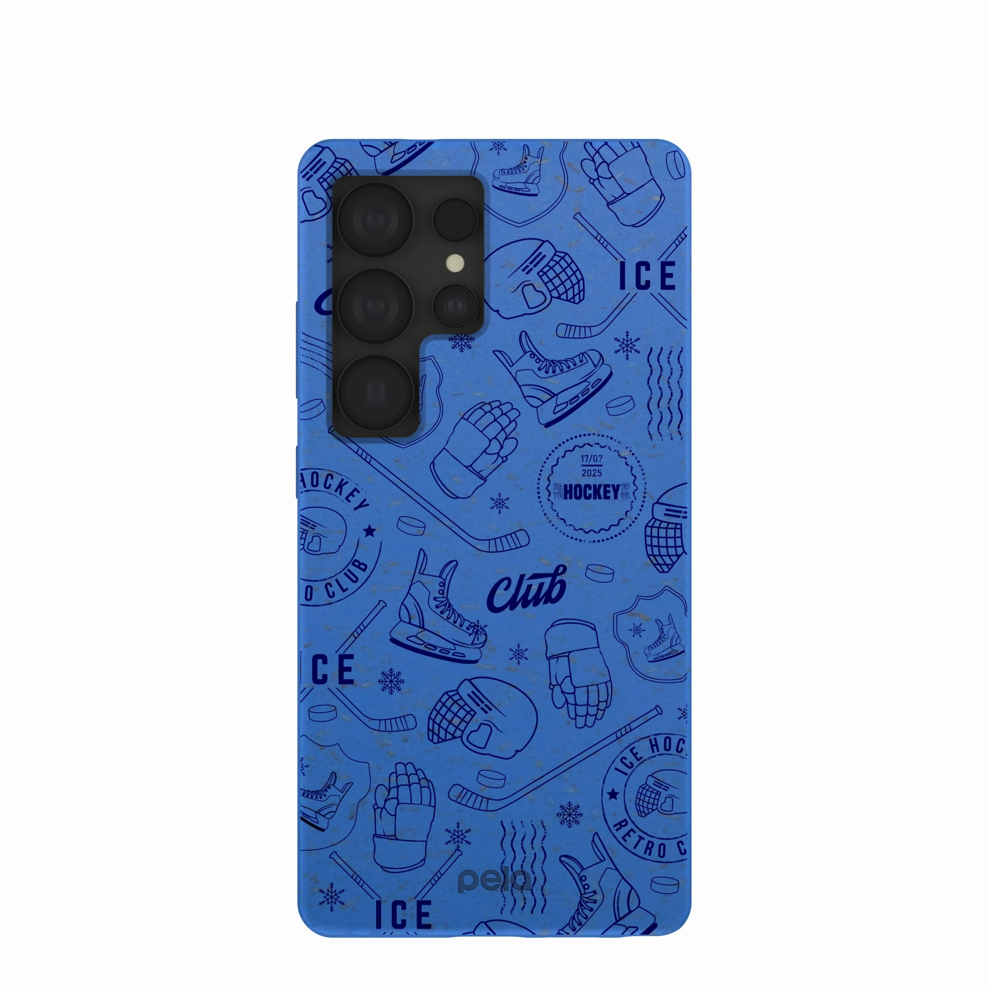 Electric Blue Hockey Postage Samsung Galaxy S25 Ultra Case Affordable option