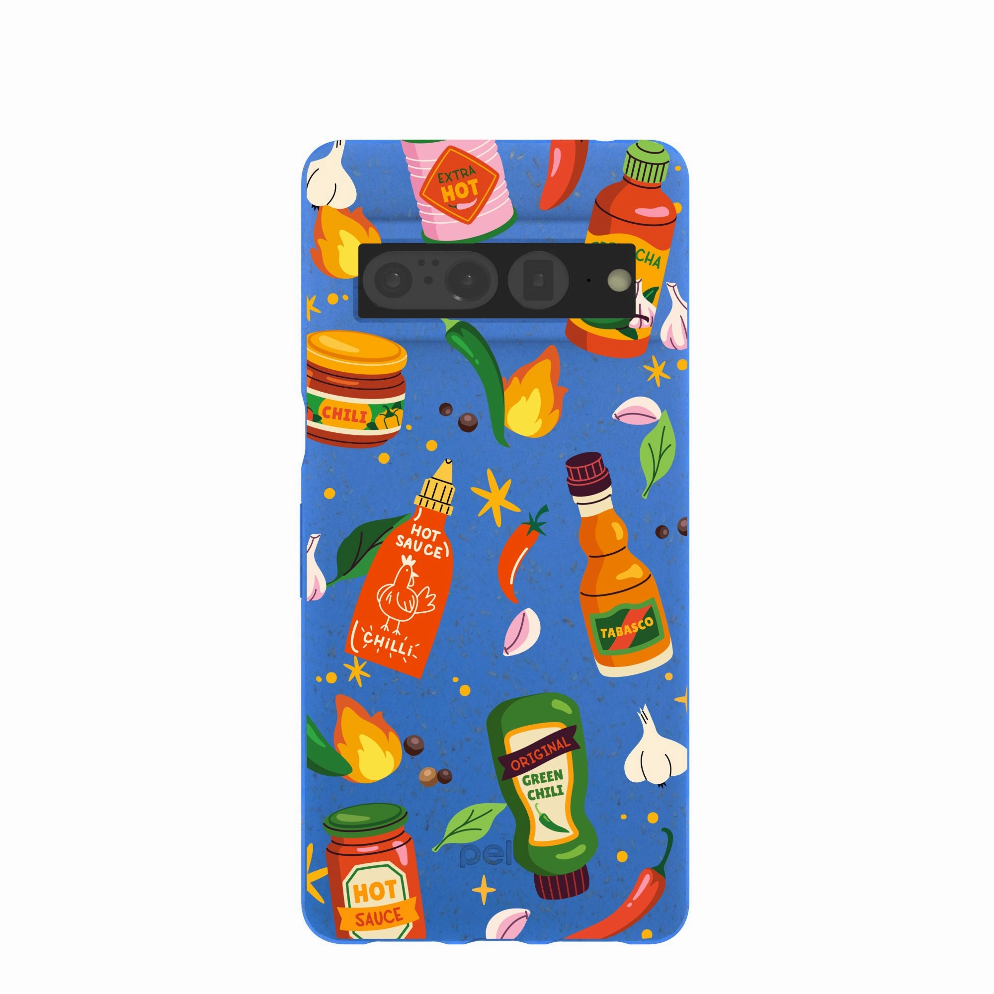 Electric Blue Hot Stuff Google Pixel 7 Pro Case Hybrid Finish