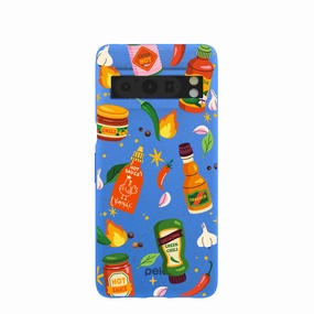 Electric Blue Hot Stuff Google Pixel 8 Pro Case Smooth Coating