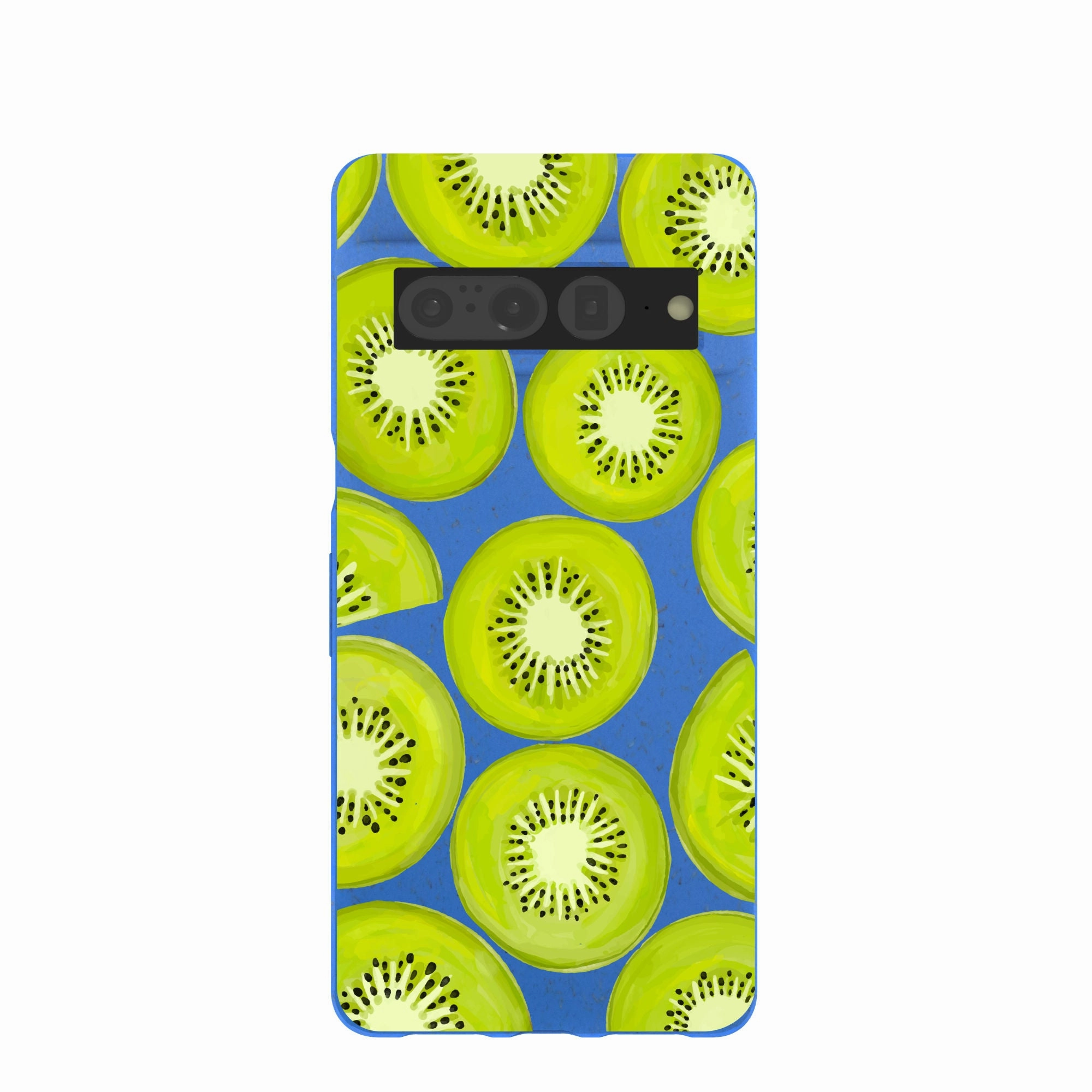 Compact Protection Elegant Detail Electric Blue Kiwi Slices Google Pixel 7 Pro Case