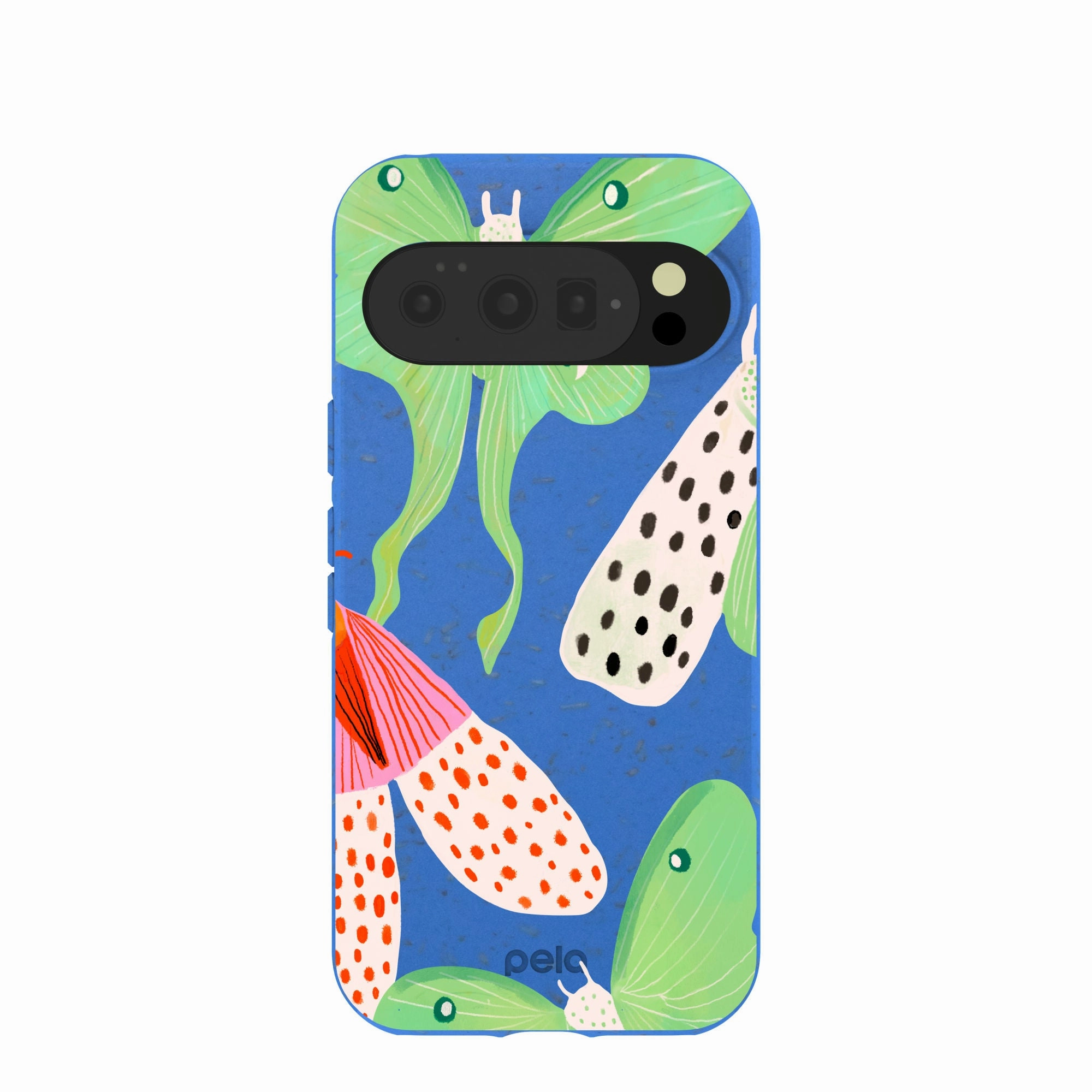 Electric Blue Mothopia Google Pixel 10/10 Pro Case Hand Friendly Minimal Surface