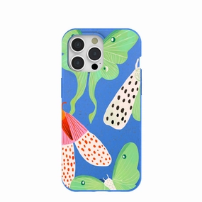 Modern Grip Texture Polished Detail Electric Blue Mothopia iPhone 15 Pro Max Case