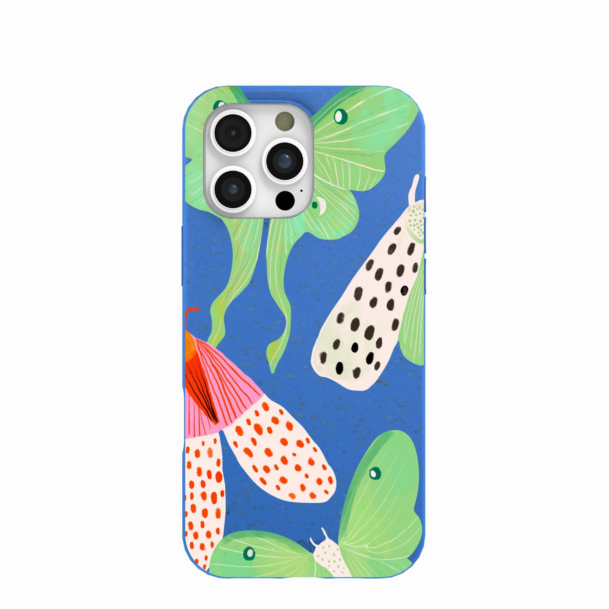 Minimal Edge Electric Blue Mothopia iPhone 16 Pro Max Case