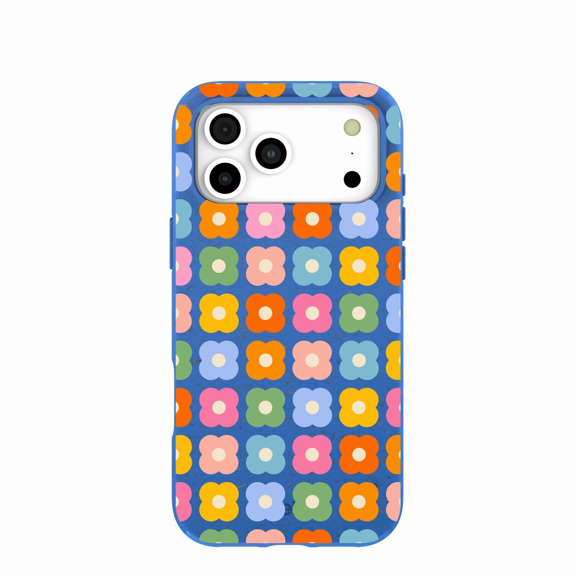 Flexible Design Futuristic style Electric Blue Petal Pop iPhone 17 Pro Max Case