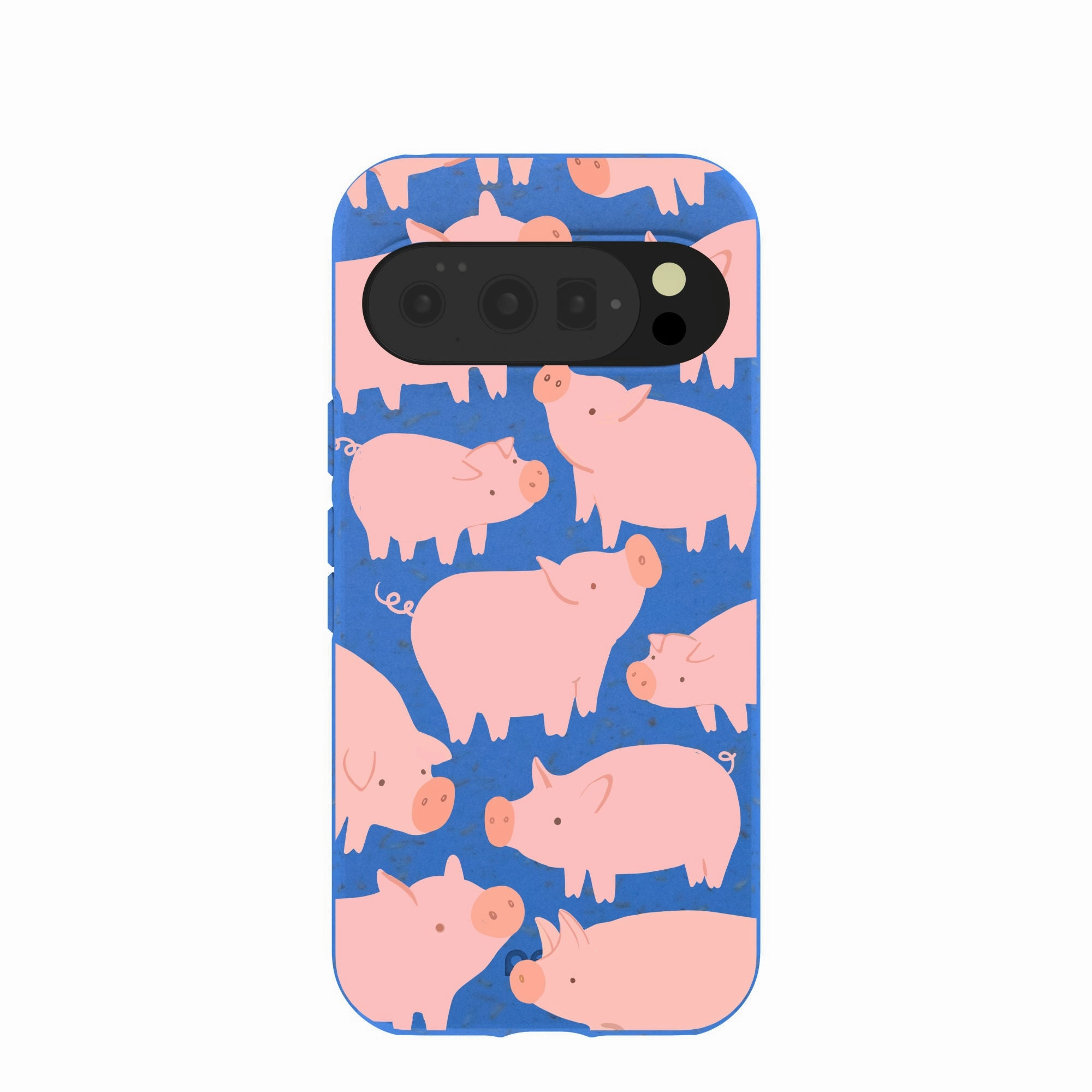 Electric Blue Piggies Google Pixel 10/10 Pro Case Luxury Detail