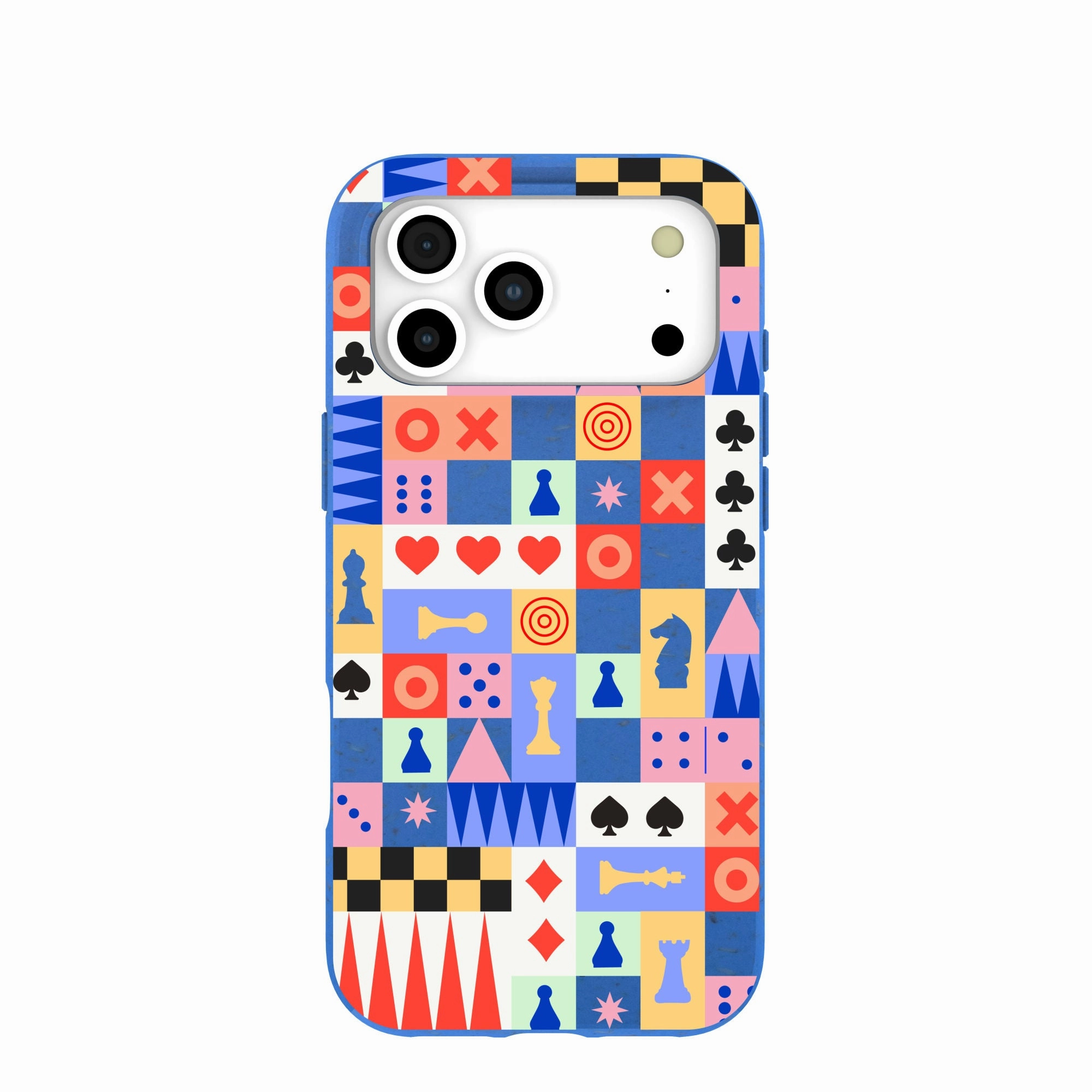 Drop Defense Elegant Detail Electric Blue Playful Palette iPhone 17 Pro Max Case