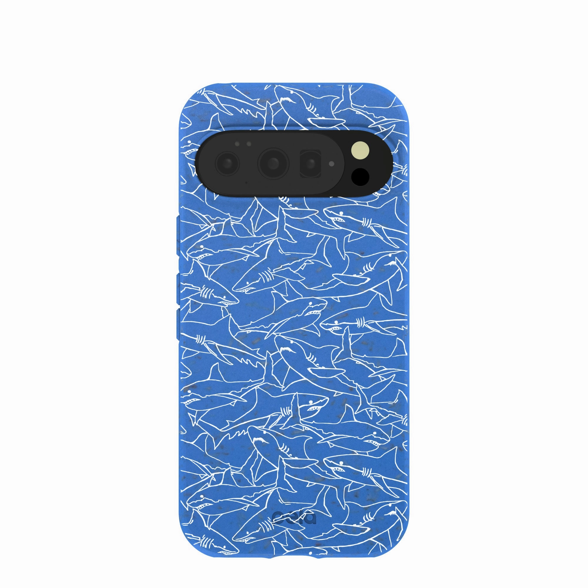 Everyday Comfort Protective Texture Layer Electric Blue Shark Frenzy Google Pixel 10/10 Pro Case