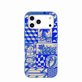 Electric Blue Summer Blues iPhone 17 Pro Max Case Soft Layer Texture Soft Design