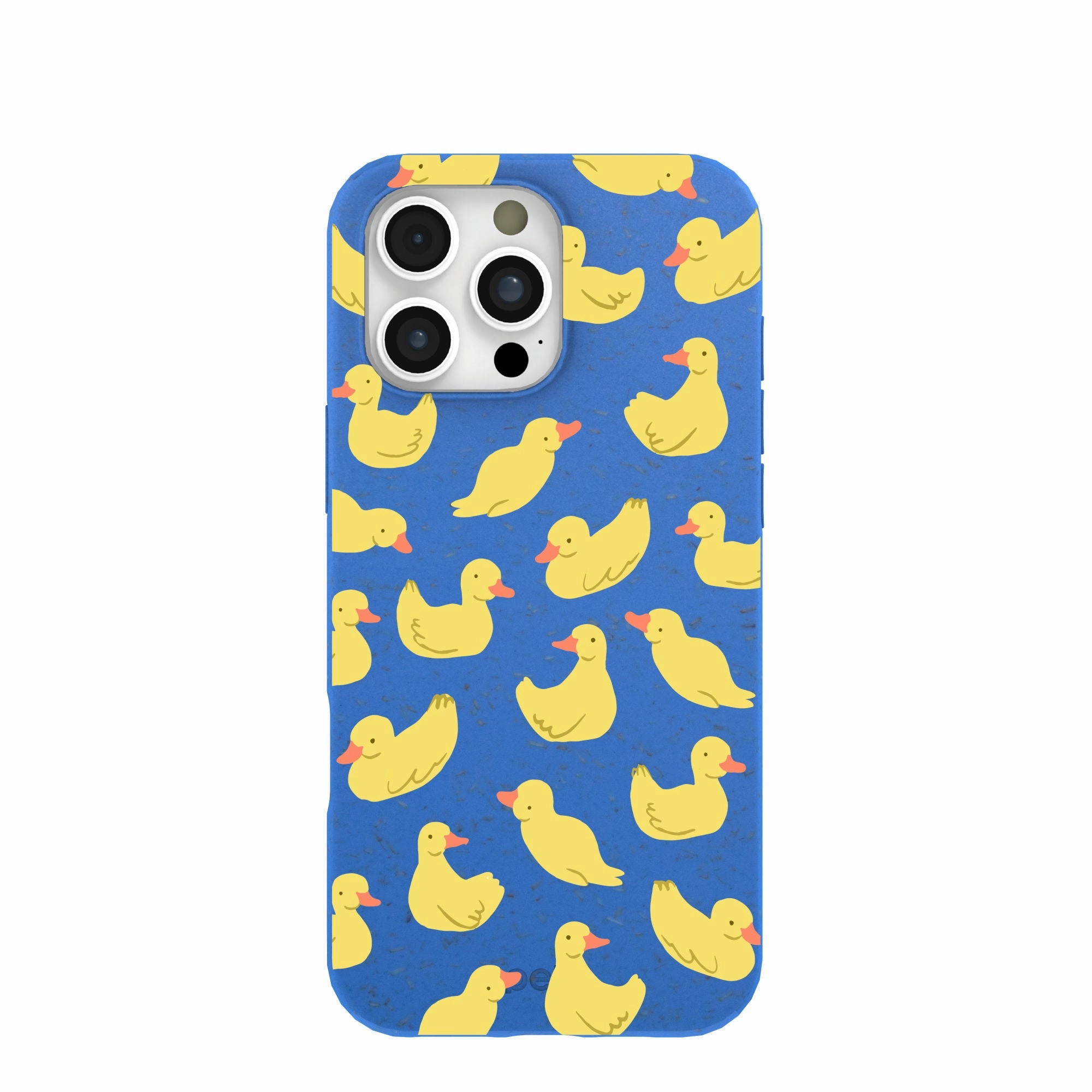 Electric Blue Sunny Ducklings iPhone 16 Pro Max Case Matte Protection