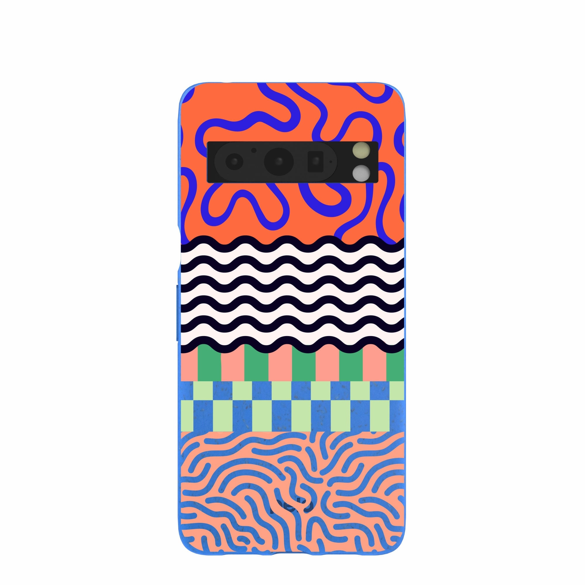 Electric Blue Tangerine Mix Google Pixel 8 Pro Case Soft Grip daily accessory