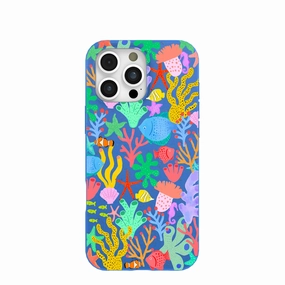Daily Grip Portable Case Electric Blue Underwater Blooms iPhone 16 Pro Max Case