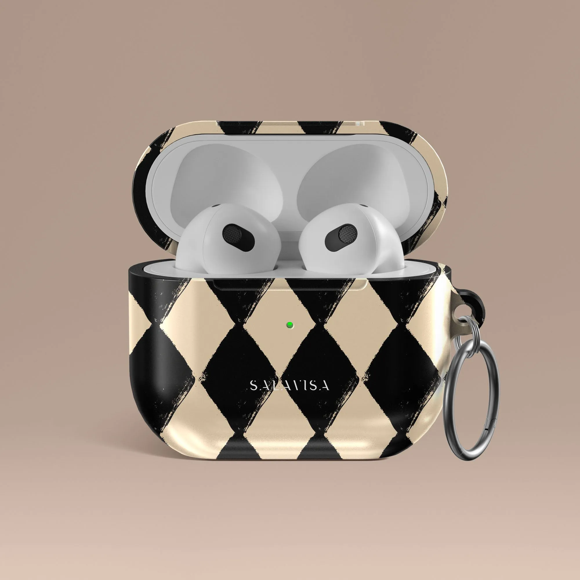 compact gradient commuter leather protector Creative Silicone Bag Diamond Chess AirPods Case