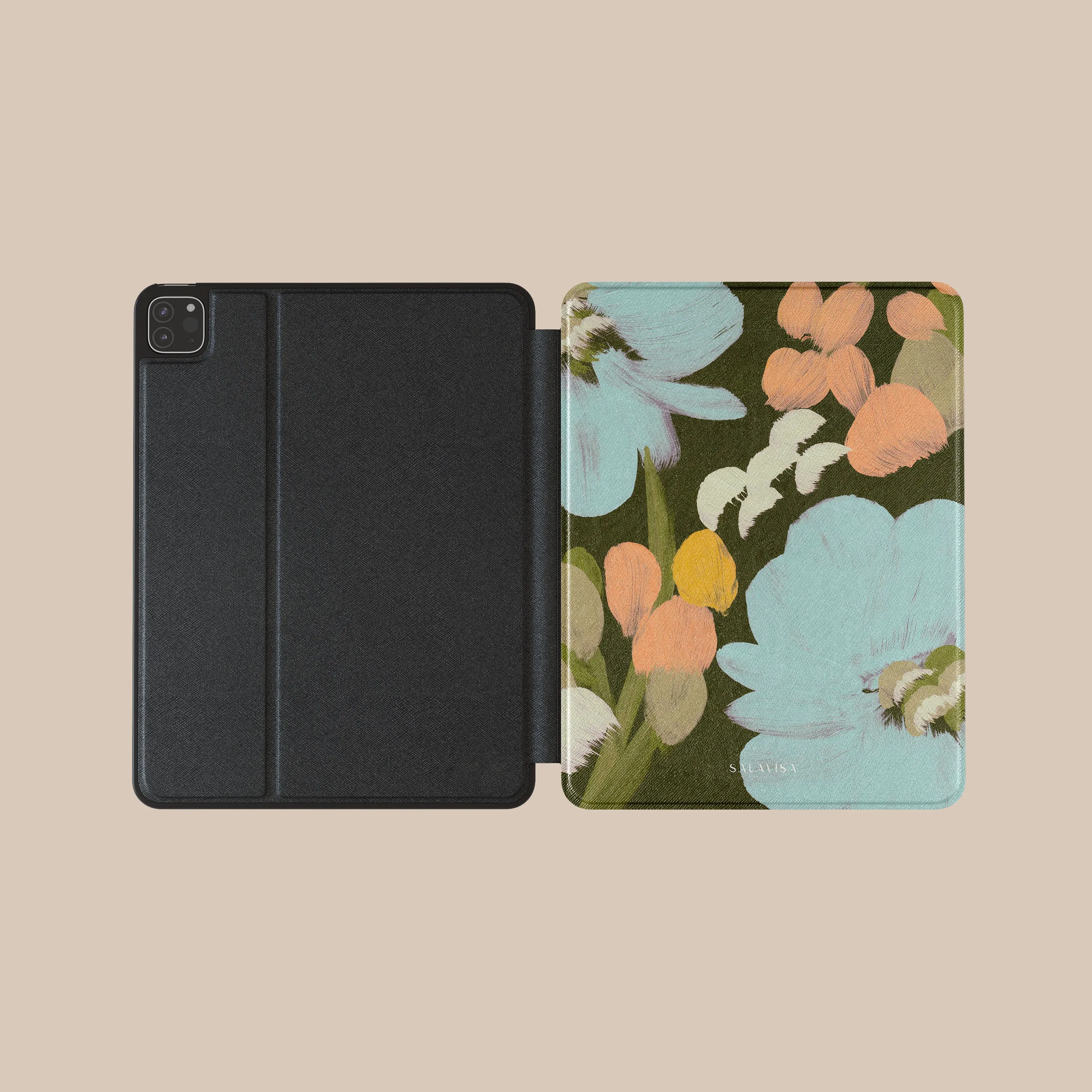 Garden Whispers iPad Case Minimalist Look foldable protective cover