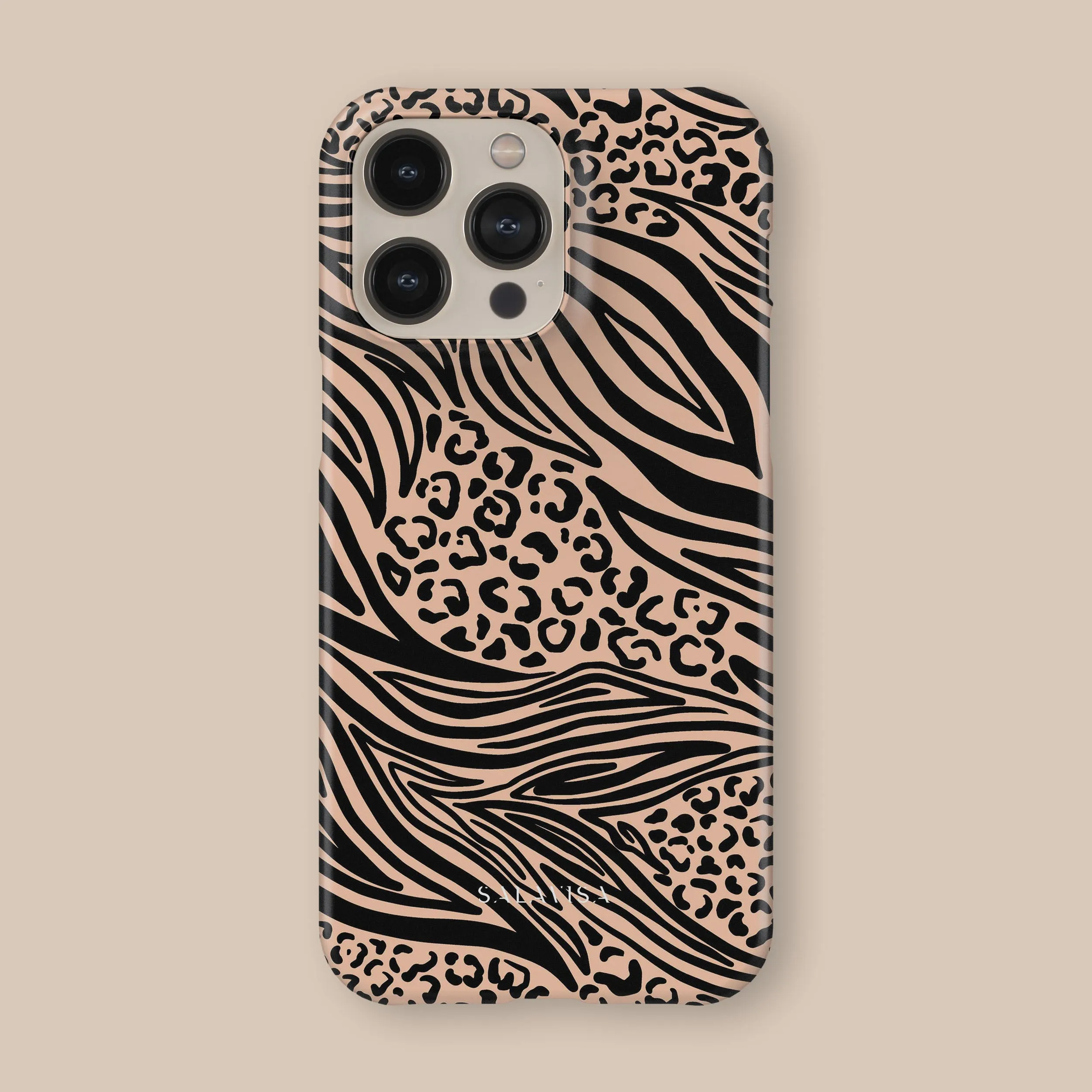 Light Zebra Phone Case Camera Protection