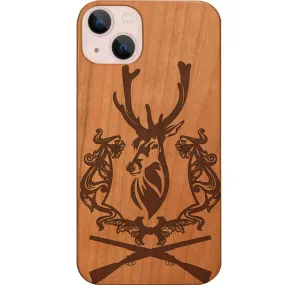 Shock Proof Wireless Compatible Deer with Rifles - Engraved Phone Case