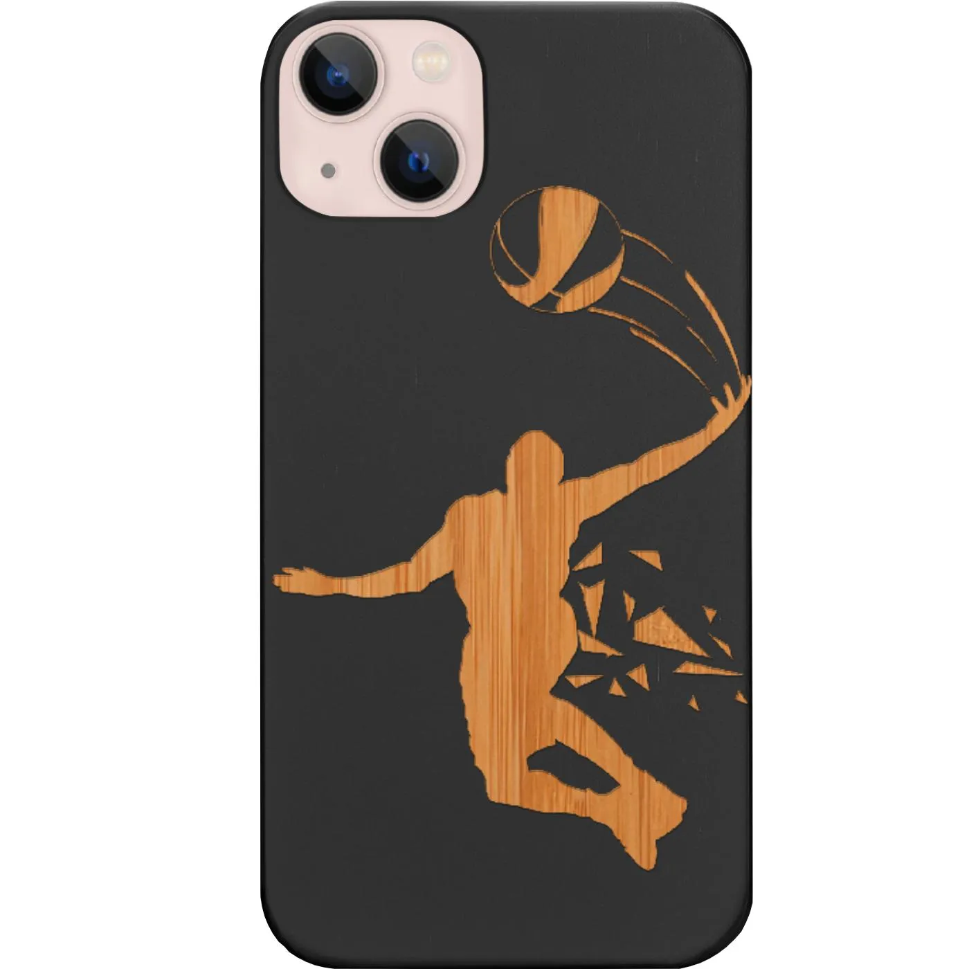 Modern Design Basketball Player - Engraved Phone Case