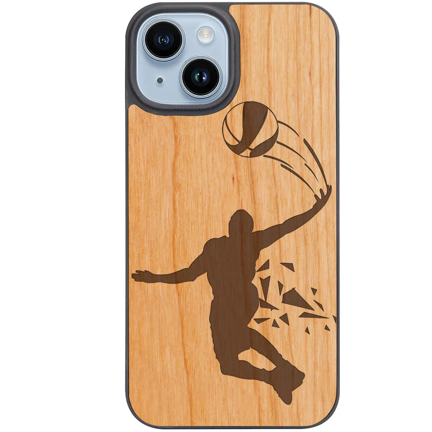 Basketball Player - Engraved Phone Case Modern Pattern Layer