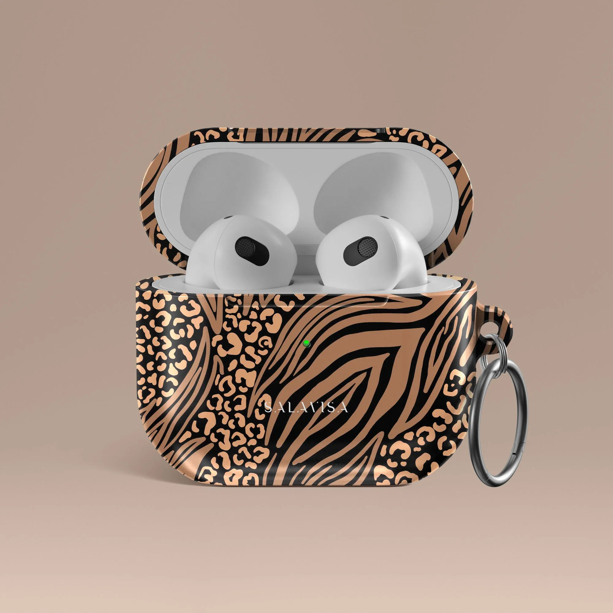 Zebra Leopard AirPods Case premium soft case soft rubberized shell