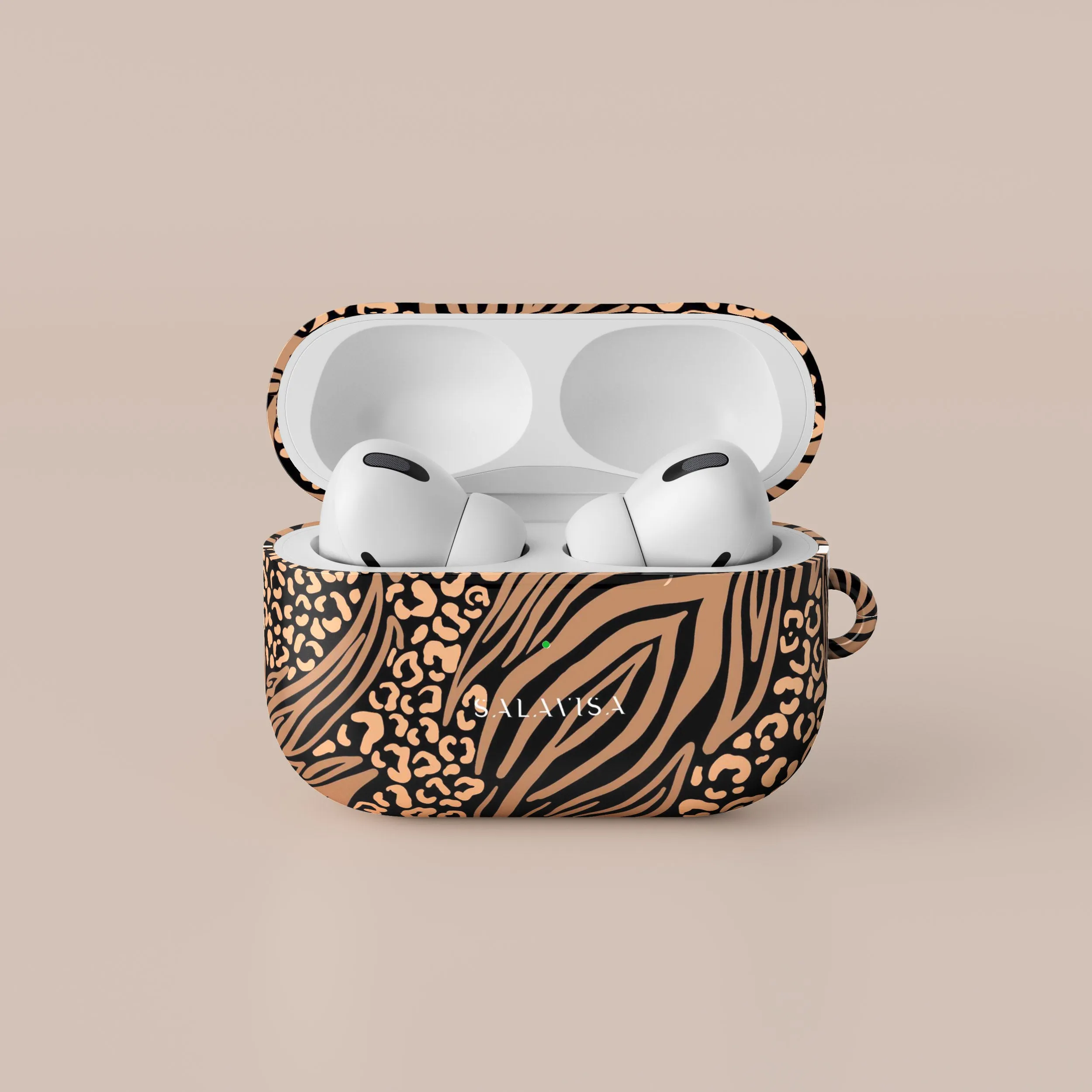 Zebra Leopard AirPods Case Travel Friendly Pouch Soft Texture Finish