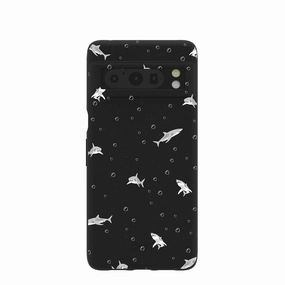 Compact Texture Black Lil Sharks Google Pixel 8 Pro Case