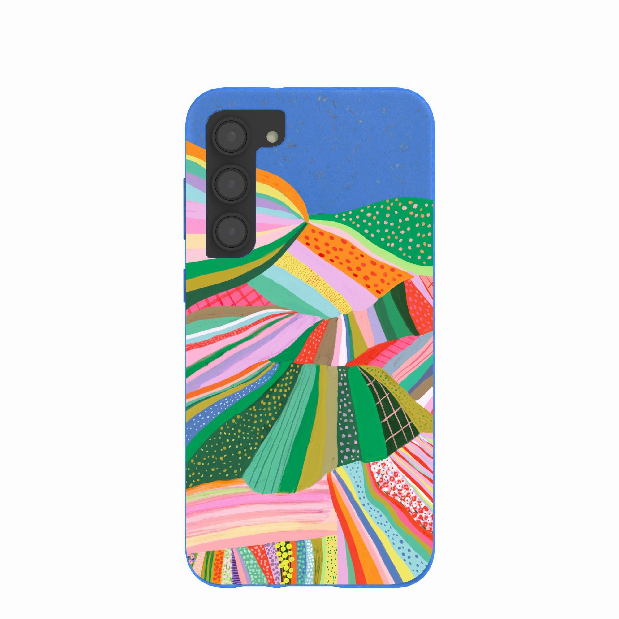 Electric Blue Bloomstatic Samsung Galaxy S23 (Plus) Case Premium Craft