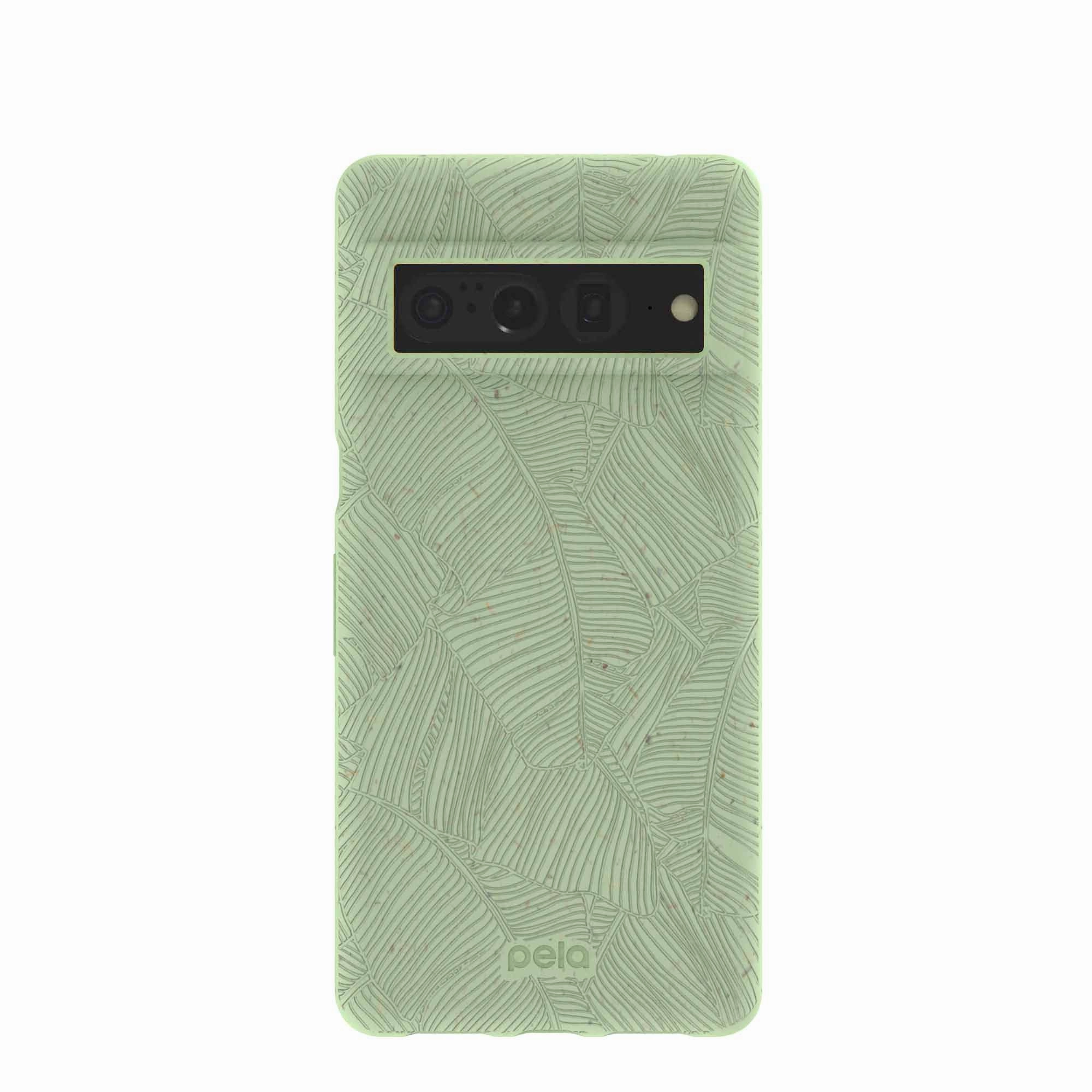 Refined Shield Smooth Form Sage Green Lushy Leaves Google Pixel 7 Pro Case