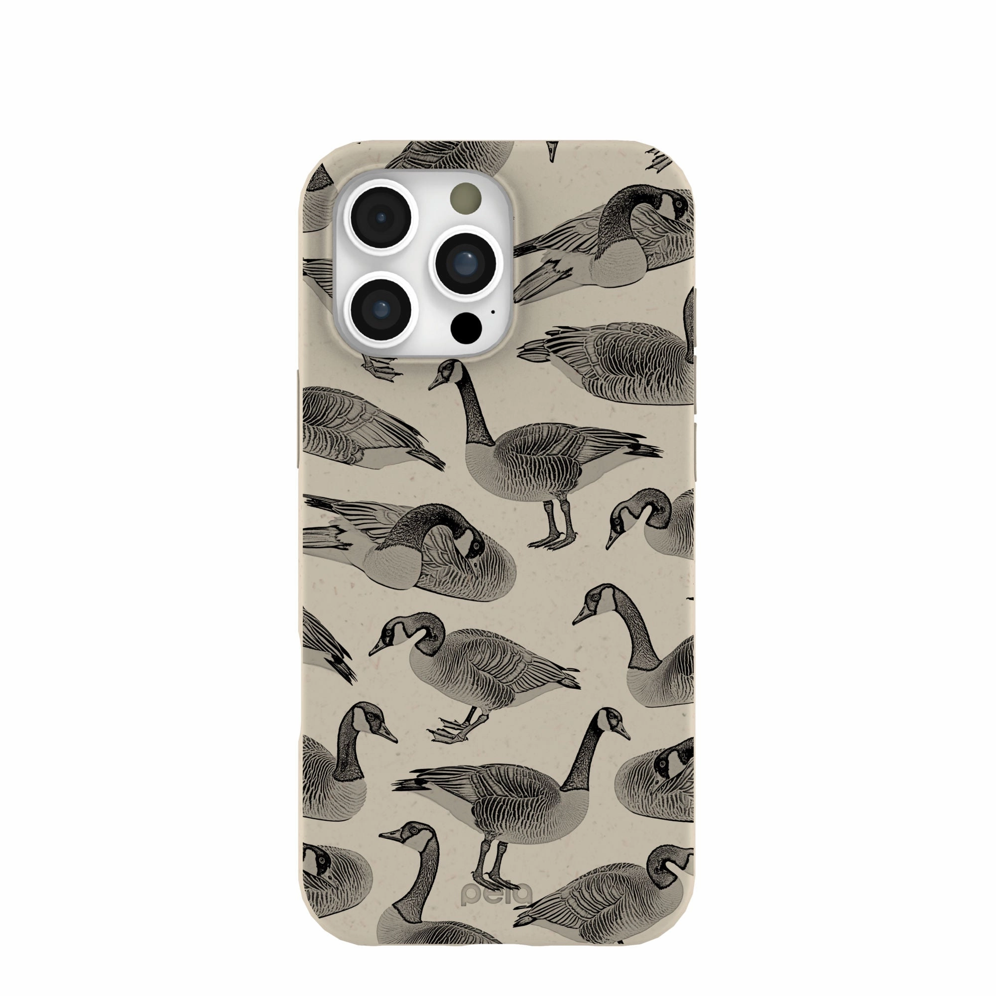 Smooth Layer Luxury Detail Texture London Fog Canadian Geese iPhone 16 Pro Max Case