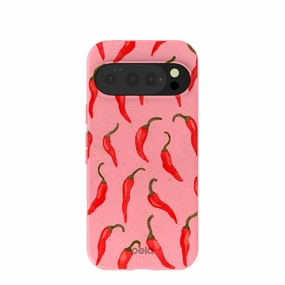 Bubblegum Pink Heatwave Google Pixel 10/10 Pro Case Durable Edge Layer Gloss Finish