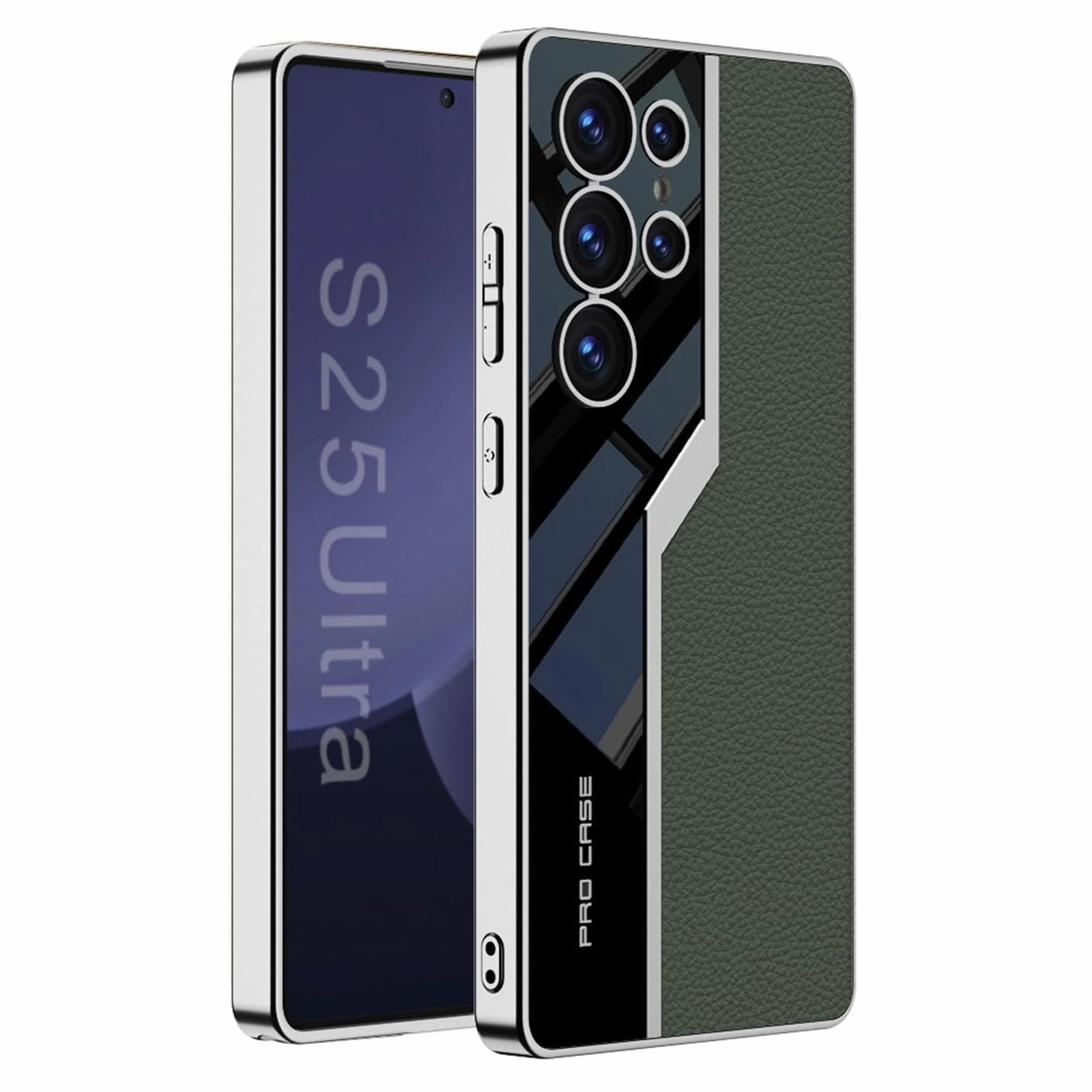 Galaxy S25 Series Quilted Classic Plain Leather Craft Case Grip Layer