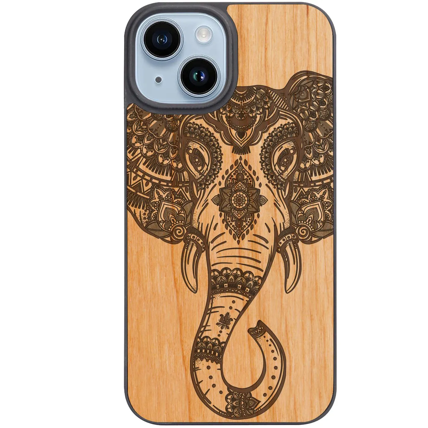Tough Frame Resistant Layer Elephant Head 1 - Engraved  Phone Case