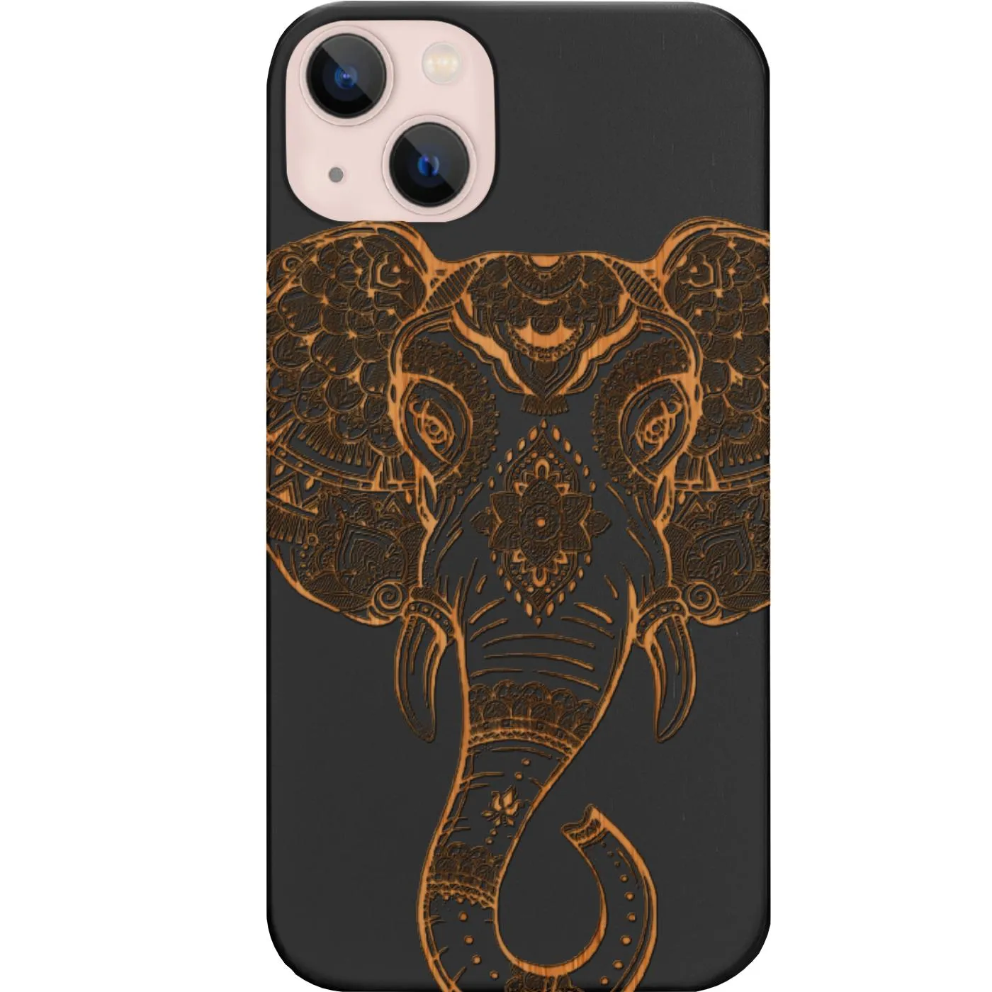 Elephant Head 1 - Engraved  Phone Case Vivid Pattern Design