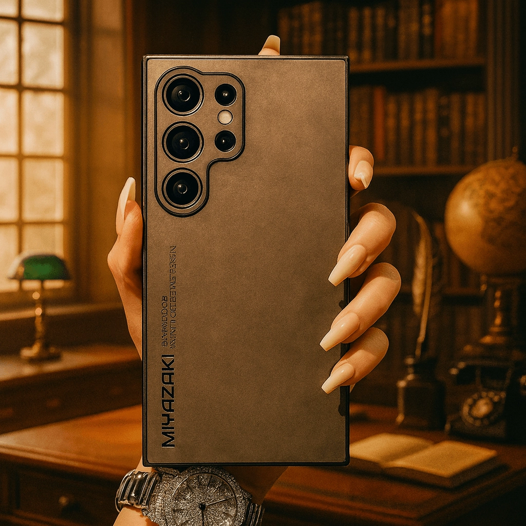 Elite Slim Fit Advanced Anti Slip Texture Case - Samsung Modern Texture Look Minimal Frame