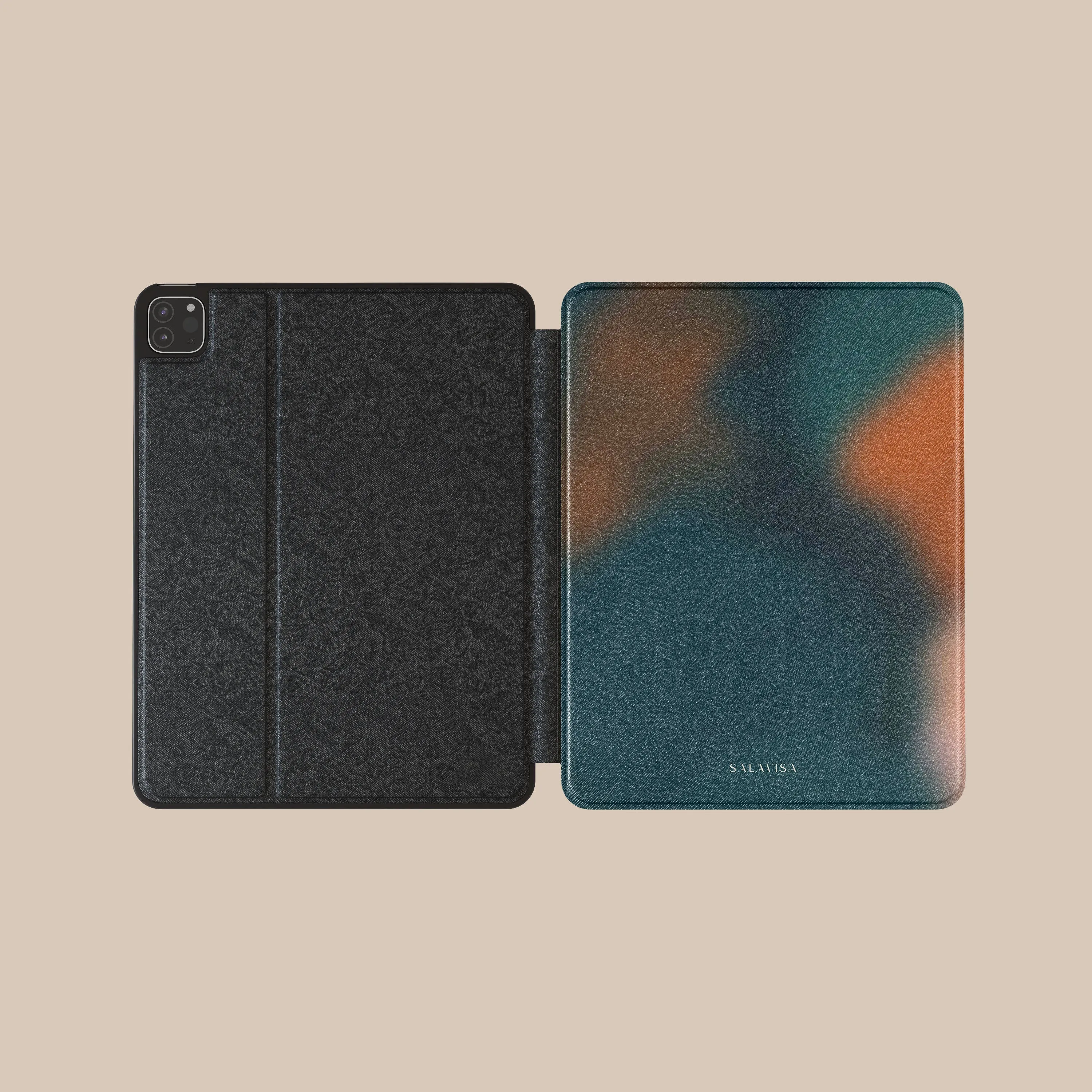 Ember Teal iPad Case soft layered cushion