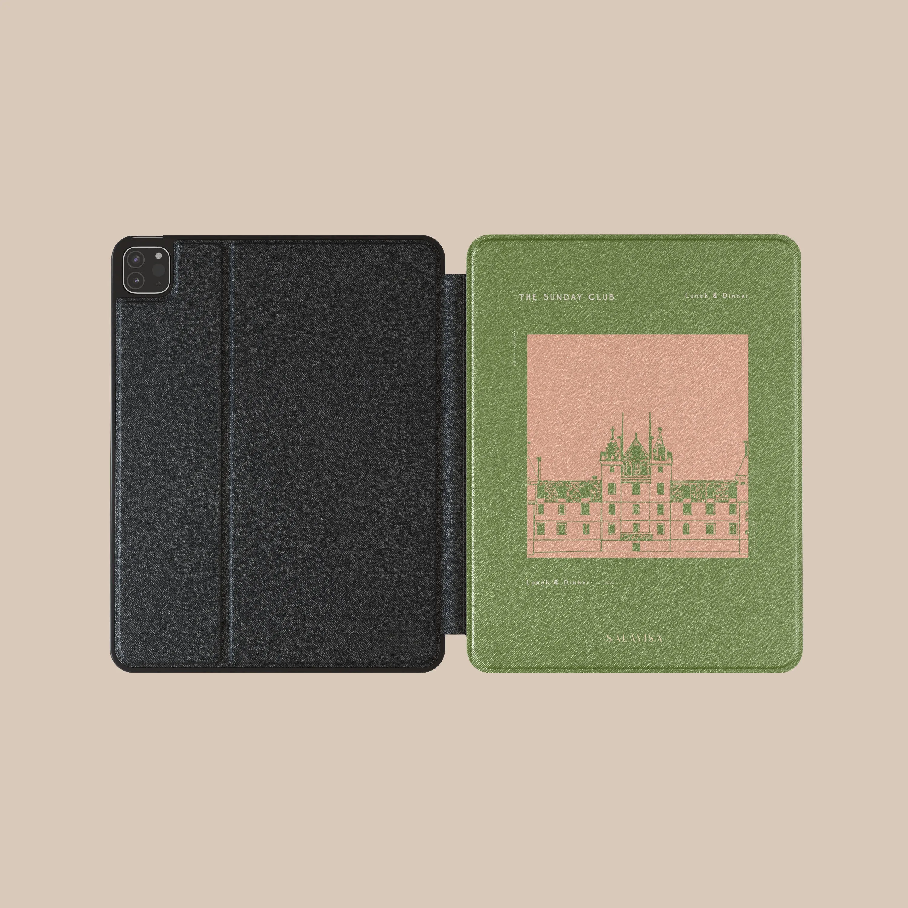 Tablet Sleeve Kids thin profile pad sleeve Green Sunday Club iPad Case