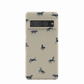 Color Finish Elegant Finish London Fog Mini Horses Google Pixel 7 Pro Case