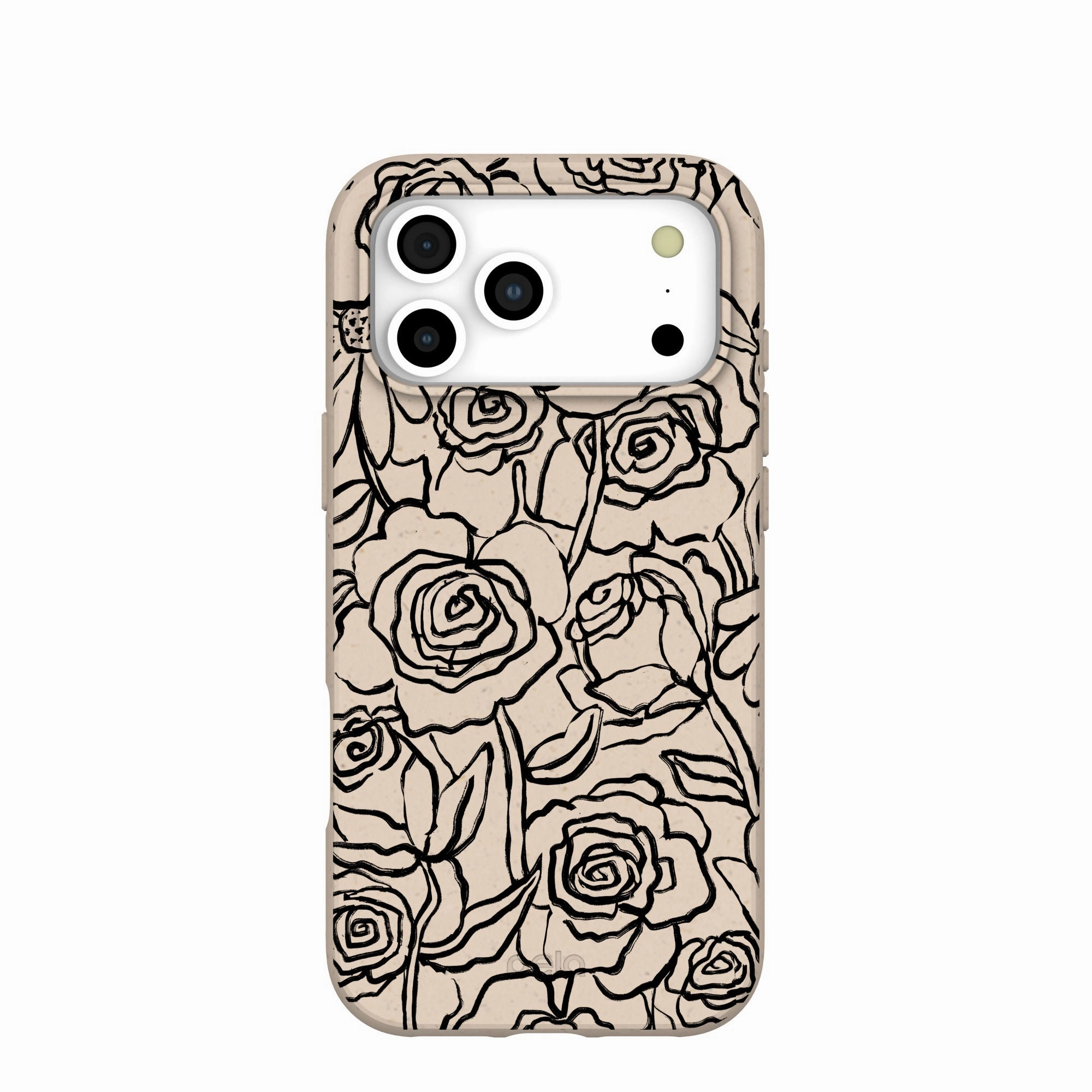 Glossy Texture Layer Ergonomic Texture Seashell Inked Blooms iPhone 17 Pro Max Case