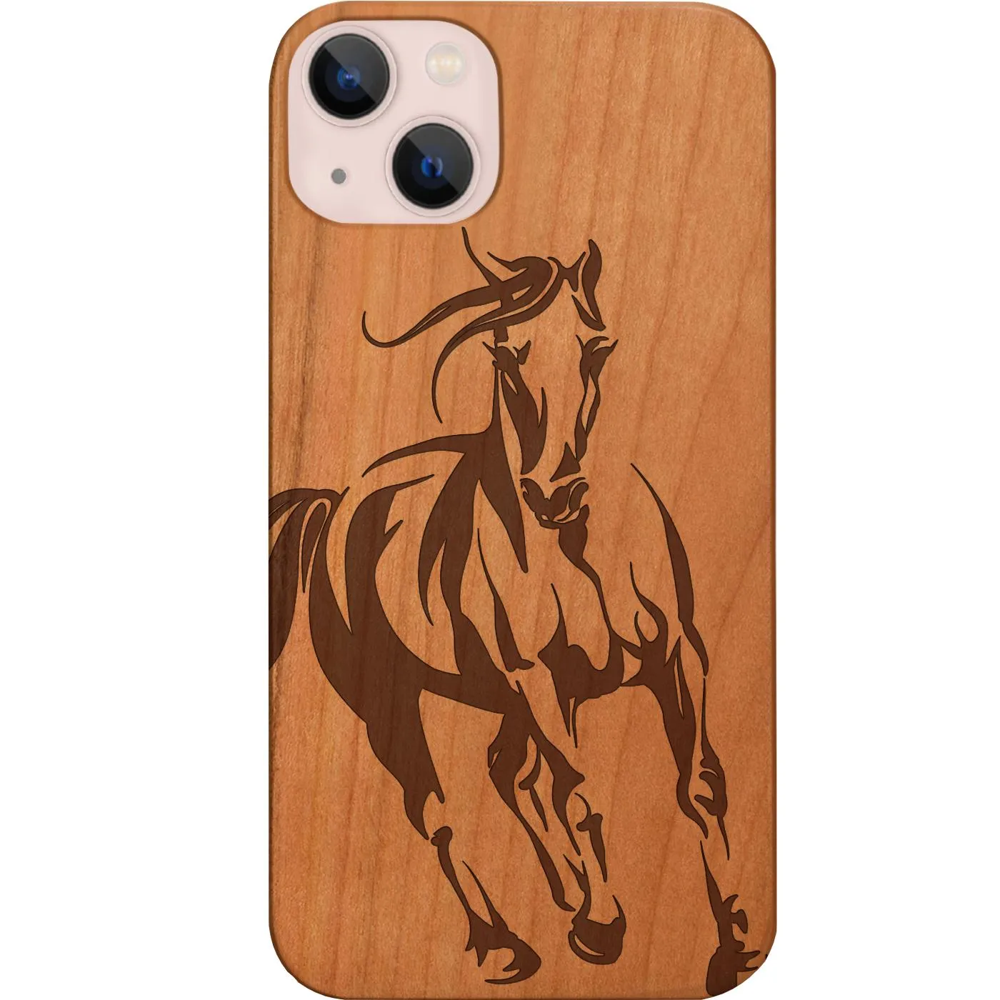Protective Pattern Texture Horse 1 - Engraved Phone Case