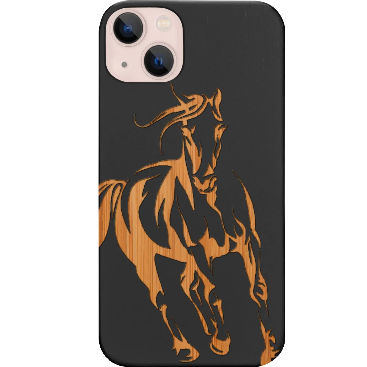 Soft Feel Rugged Design Horse 1 - Engraved Phone Case