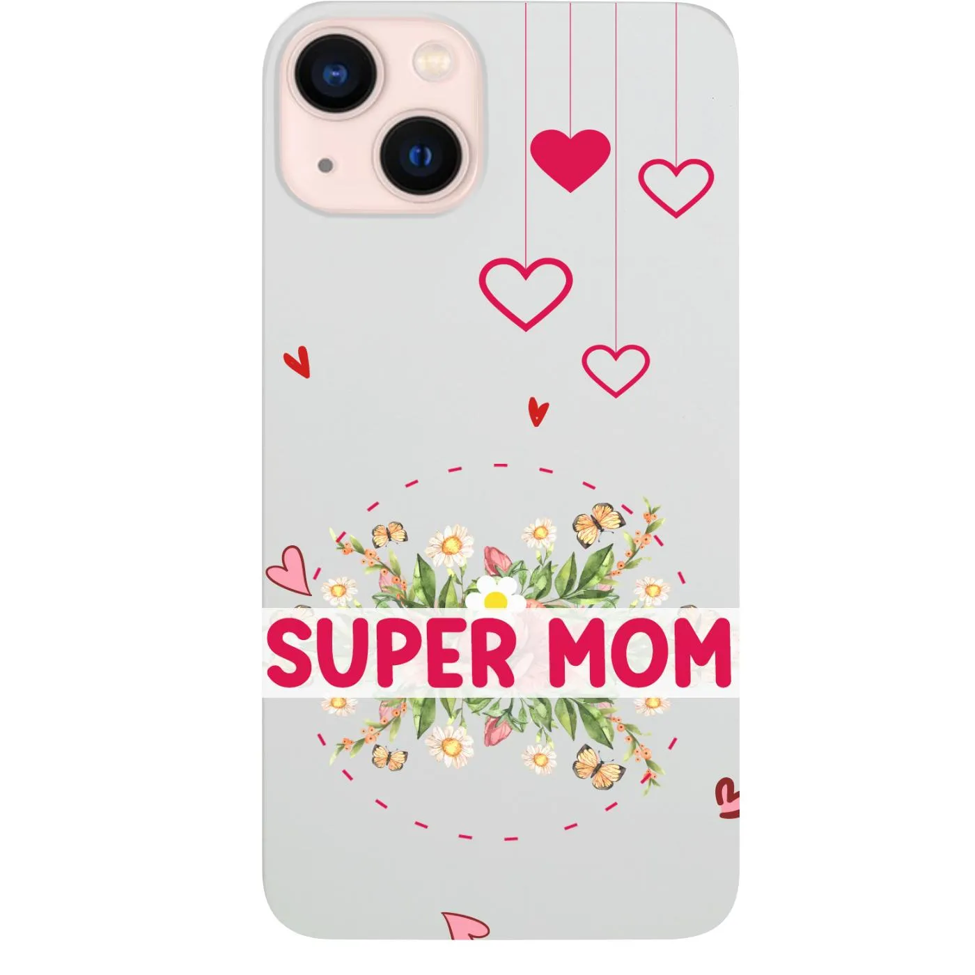 Colorful Pattern Super Mom - UV Color Printed Phone Case