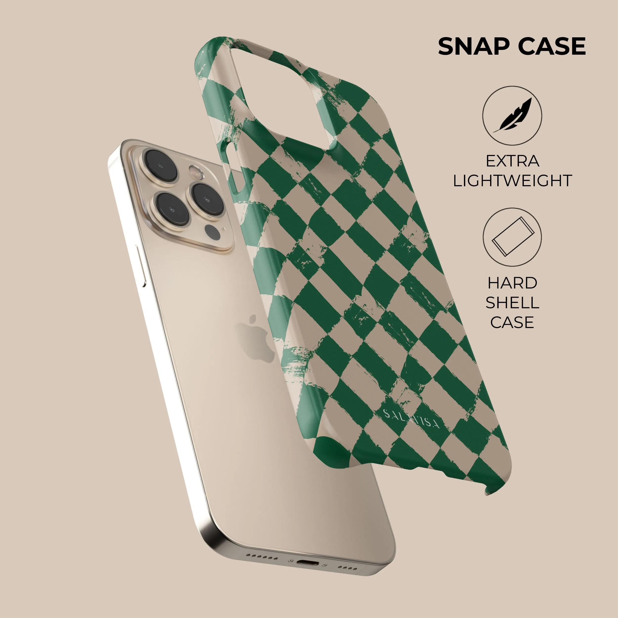 Green Chess Phone Case Scratch Block