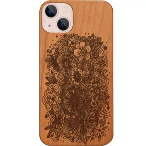 Shock Surface Layer Flowers Lines - Engraved Phone Case