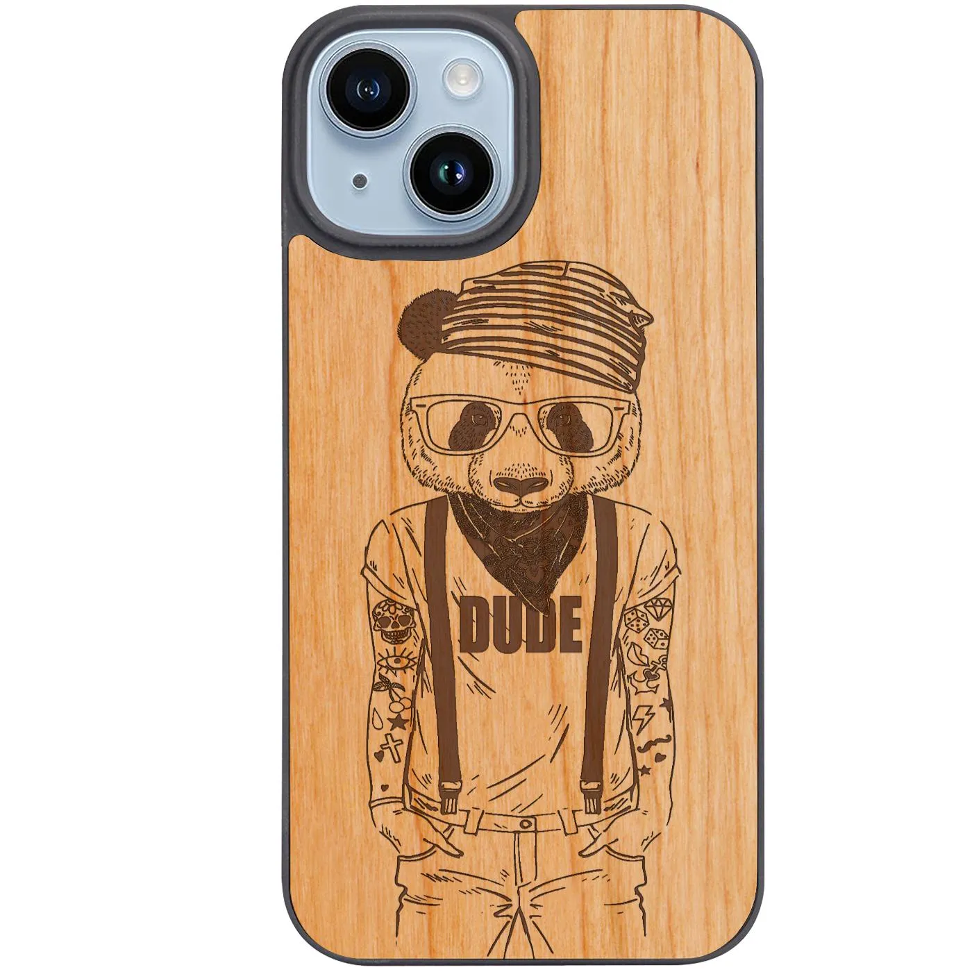 Panda Boy - Engraved Phone Case Protective Pattern Smooth Coating