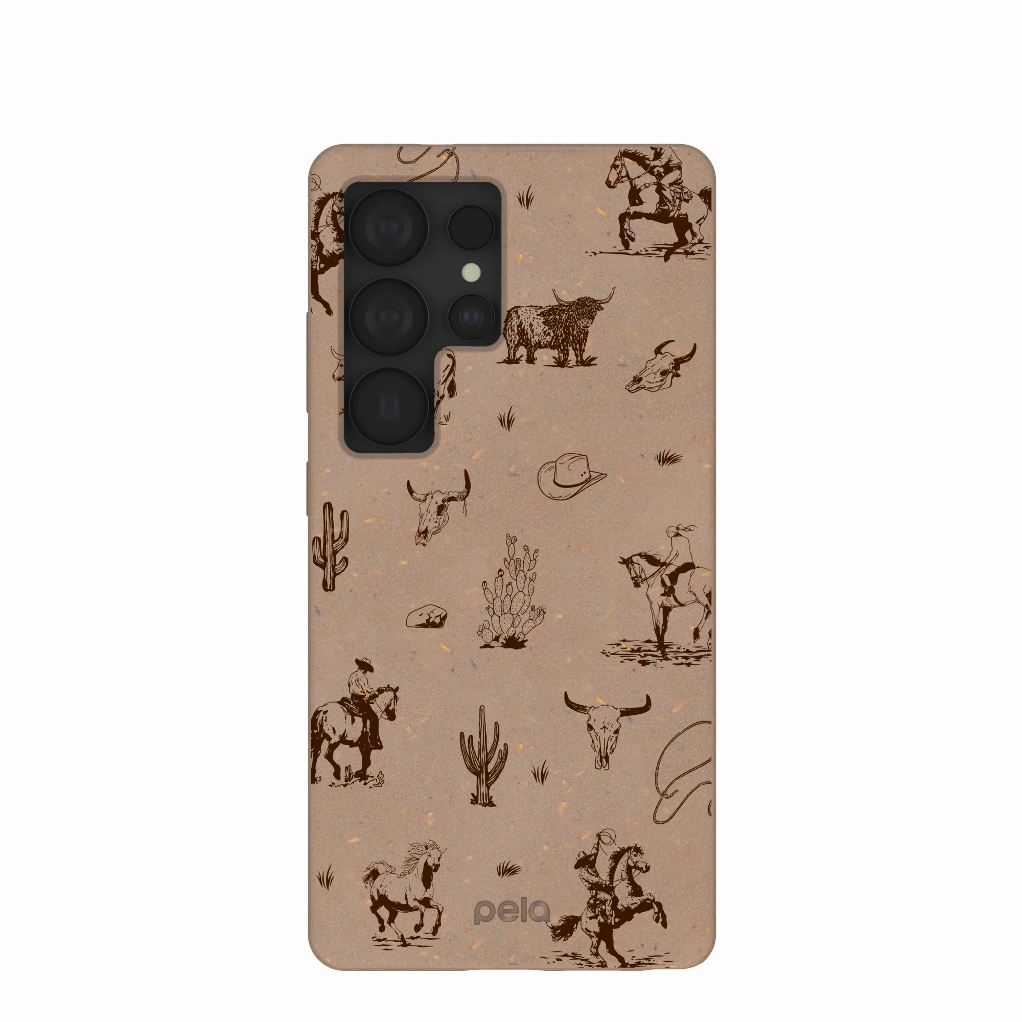 Soft Detail Layer Chocolate Brown Wild Frontier Samsung Galaxy S25 Ultra Case