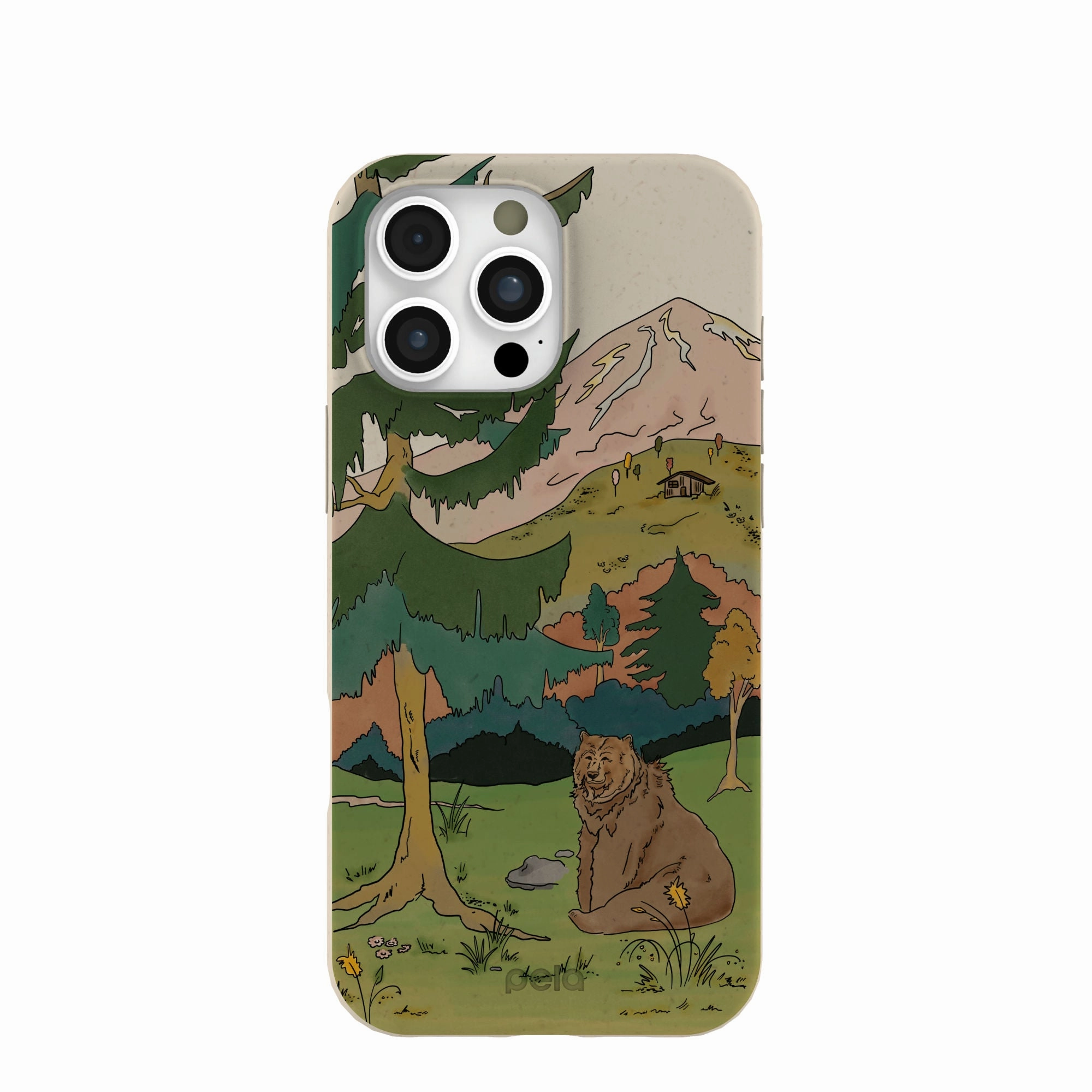 London Fog Rocky Bear iPhone 16 Pro Max Case Custom Fit Gloss Layer Finish