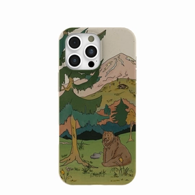 London Fog Rocky Bear iPhone 16 Pro Max Case Custom Fit Gloss Layer Finish